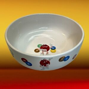 Vintage M&M's Ceramic Candy/Cereal Bowl